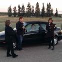 Members at Bowden Institution in Innisfail, Alberta hold an informational picket