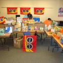 Supplies collected during the 2010 PSAC Winnipeg RWC school supply drive