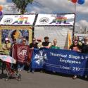 GLBT PRC Rep Timothy Hunt with affiliates at the Edmonton 2012 Pride Parade.