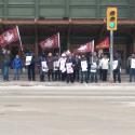 Members from USGE Local 50081 picketed a day earlier in Winnipeg.