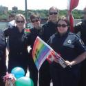 CIU/PSAC members marching in the 2012 Saskatoon Pride Parade in uniform for the 