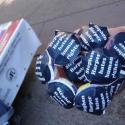 Members handed out special "Harper Hates Human Rights" lollipops, to coincide wi