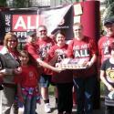 PSAC members at the Calgary and District Labour Council 2012 Labour Day BBQ.