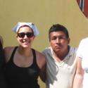 Our friend Leonel, Janet (our amazing facilitator), Sylvie and I during the scho
